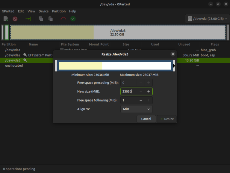 GParted – XtraDeb
